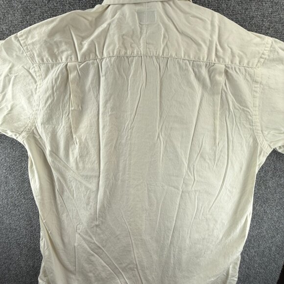 Gitman Bros USA Cotton Point TTX 16 35 Oxford Yellow Pocket Long Sleeve American - Picture 13 of 13